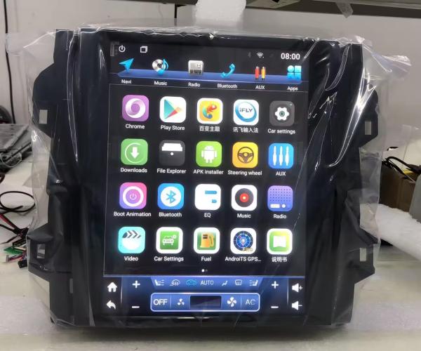Toyota Fortuner Car Vertical Screen Android Compatível com Sistema de Áudio de Carro