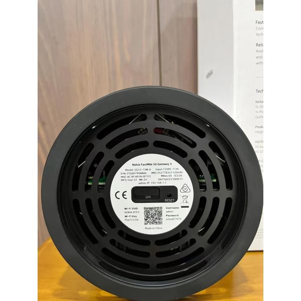 Nokia FastMile 5G Gateway 3 AX3600 WiFi6 Router with 2167Mbps Speed and 2 External Antennas