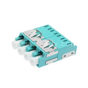 LC四重光ファイバーアダプター APC UPC マルチモード フレンズなし