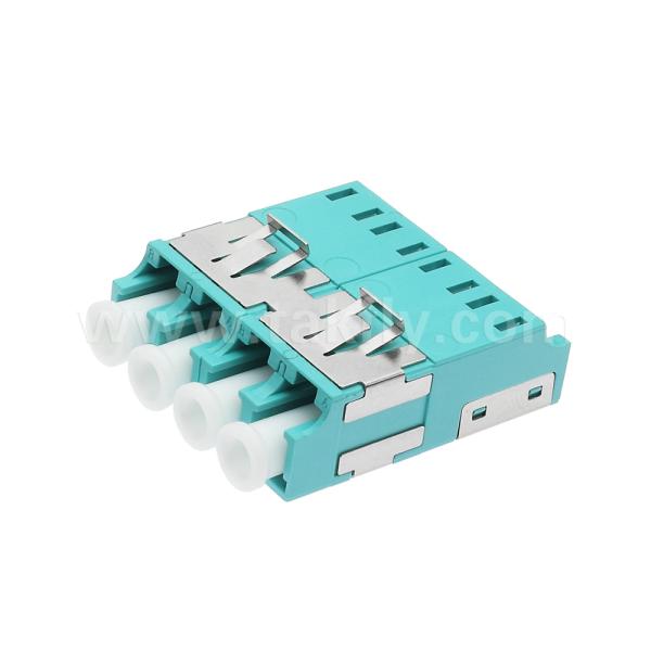 LC四重光ファイバーアダプター APC UPC マルチモード フレンズなし