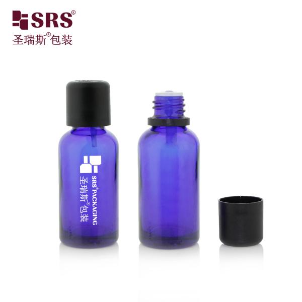 Hair Care Essence Liquid Empty Bottles With Child Proof Cap Glass Essential Oil Bottle