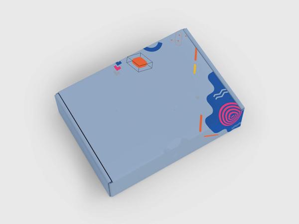 colorful cardboard collapsible gift boxes