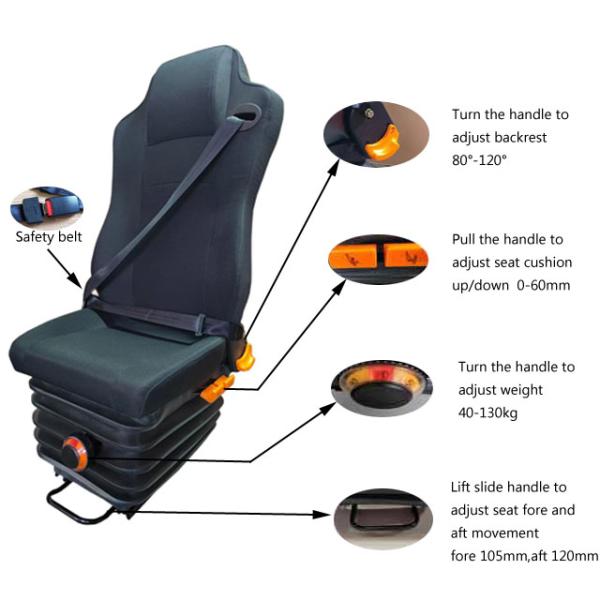 Siège à suspension mécanique Siège de camion-bus