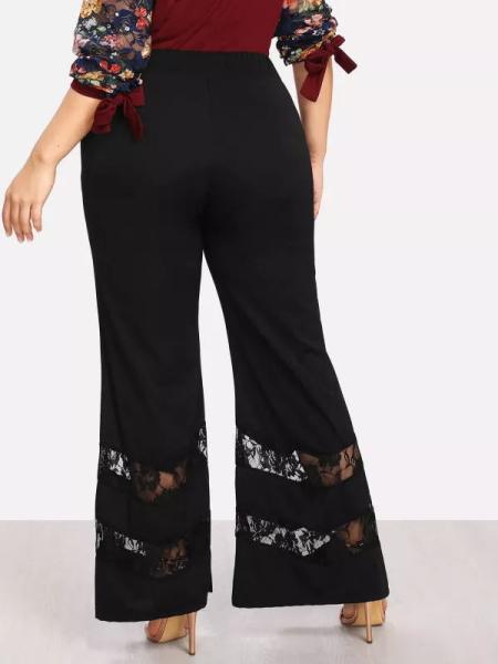 new design women's plaid pants,wholesale price black trousers pants