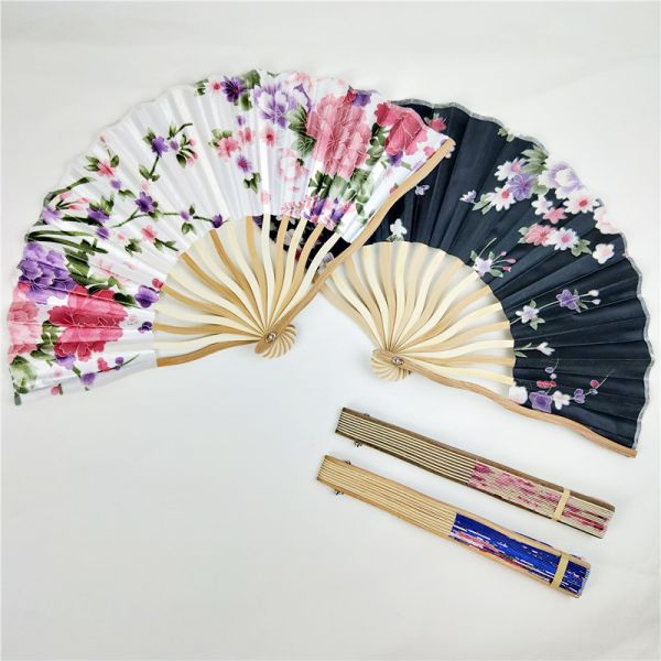 [I AM YOUR FANS]Foldable High Quality Personalized Printed Wedding Hand Fan With Beautiful Gift Box