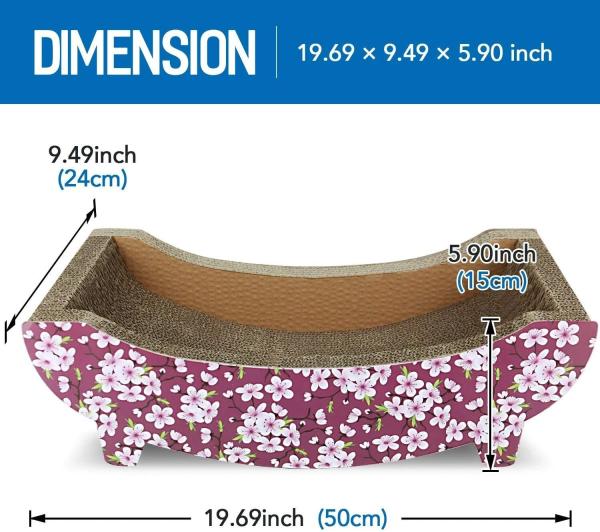 Scratcher Cat Scratching Post Lounge Relaxing Bed Cat Scratcher Cardboard Play