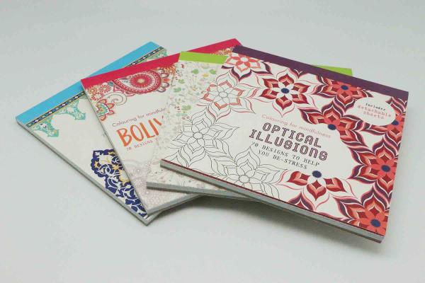 Optics Illusion Paperback Children Coloring Book Printing Service
