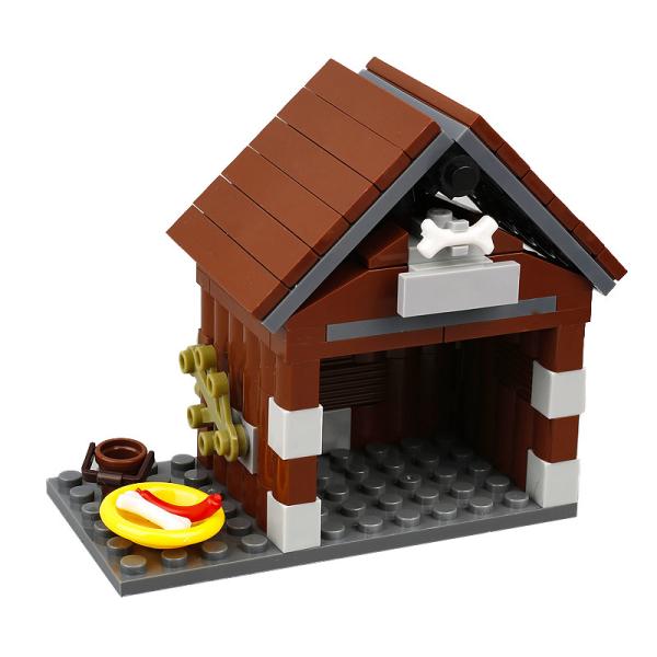 Animals pet dog house MOC farm food gifts accessories models city building blocks Toys for children