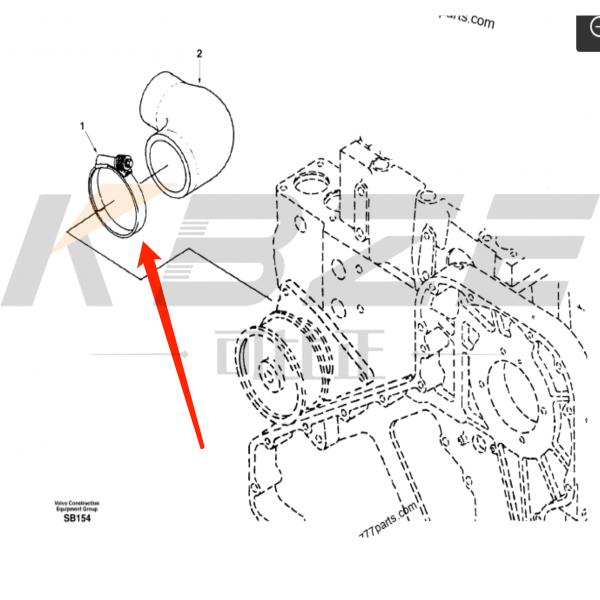 3918521 KBZE BRAND HOSE CLAMP FOR CUMMINS 6CT EXCAVATOR ENGINE
