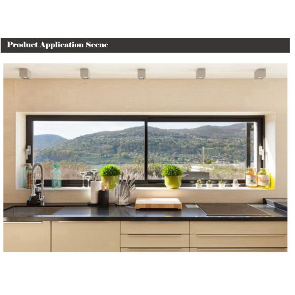 1.5mm Thickness Aluminium Sliding Windows Lightweight Thermally Insulated