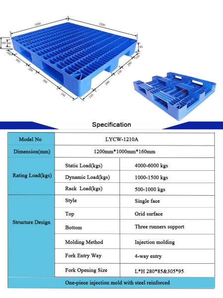 Large Heavy Duty Plastic Pallet 1200 X 1000 Hdpe Plastic Pallets