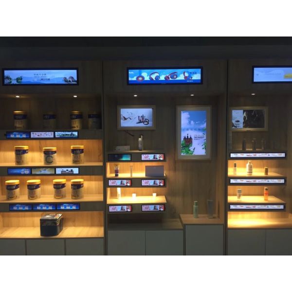 Programmable Android O.S 19 inch stretch strip/bar LCD signage for different indoor ocations