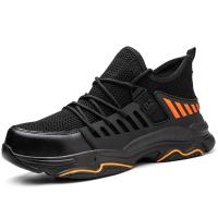 SHENGJIE OEM chaussures de travail en acier à orteils en cuir en microfibre en soubassement supérieur en EVA anti-ponture anti-déroute chaussures de sécurité