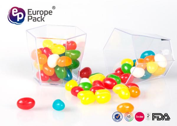Disposable Plastic Dessert Cup Food Grade Ps Material Transparent Color Container