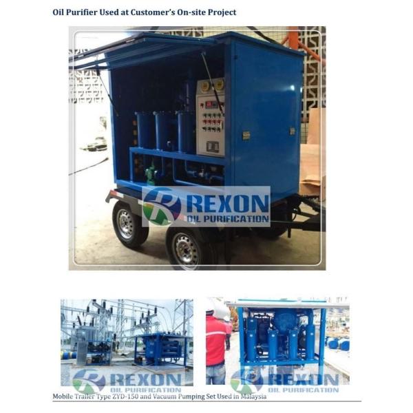 Mobile Trailer Type Insulating Fluids Purifier Machine Fuller ' S Earth Filter