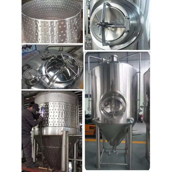 1500L Stainless Steel Large Brewing Equipment Semi - Automatic In Beer Production