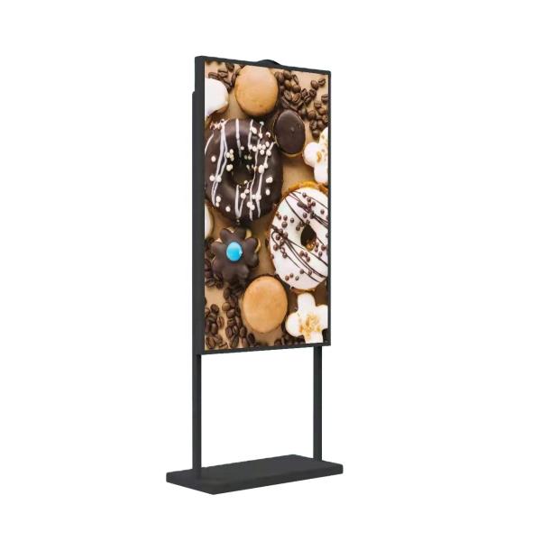 Изготовленная на заказ белая вертикальная реклама LCD показывает 65 дисплей Signage LCD цифров дюйма