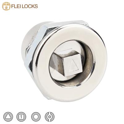 Industrial Hardware Quarter Turn Cam Lock 20*20 Size For Electric Cabinet