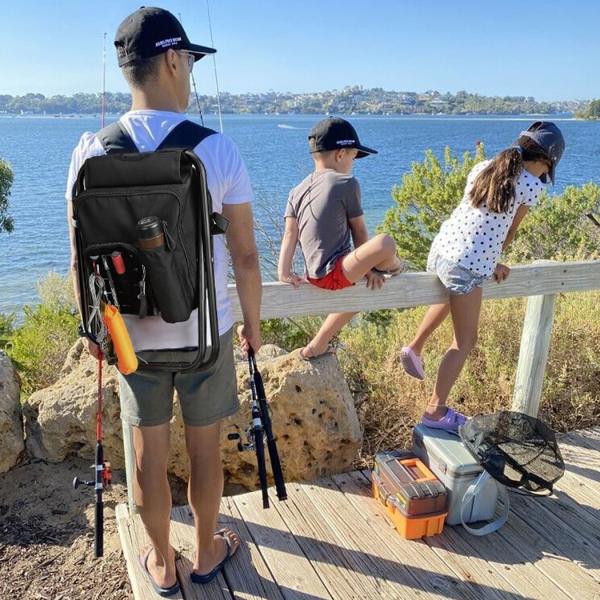 Outdoor Table 3 in 1 Portable Folding Cooler Backpack Chair for Camping and Hiking