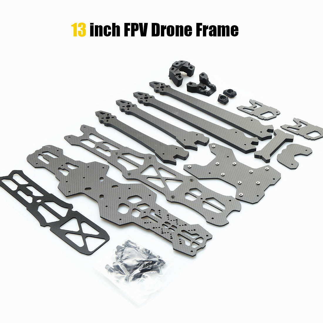 GK-V3 10 Inch/13 FPV Drone Frame KIT 435mm/550 Carbon Fiber For RC Long Range Racing Quadcopter