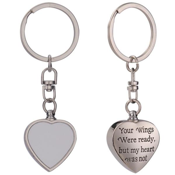 Sunflower Shape Sublimation Key Chain Blanks Angel Wings Keyring For Heat Transfer Printing