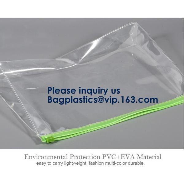 Makeup Bags, Frosted PVC Zipper Bags,Clear PVC Material Plastic Slide Pouch,PVC Zip Lock Document Bags
