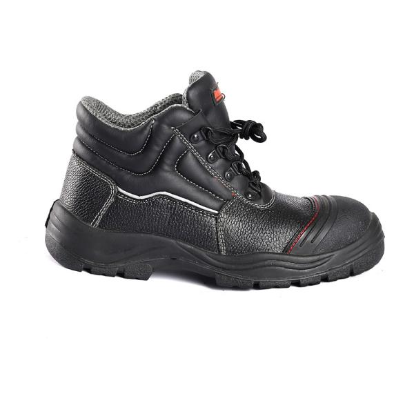 Shengjie Cuero de vaca en relieve superior PU antiperforación Calzado de seguridad a prueba de agua Botas de trabajo para gatos Zapatos de seguridad