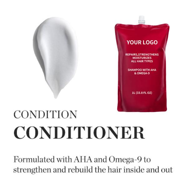 AHA Omega-9 profesionales de reparación de champú para reparación de cabello dañado