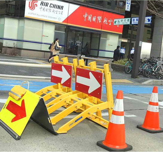 Rubber Collapsible Anti Ram Barrier Mandatory Vehicle Stop