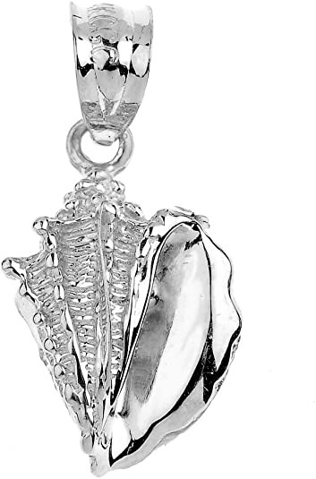 925 Sterling Silver Sea Shell Bead  Charm Pendant Necklace For Daughter