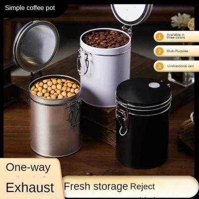 Airtight Nuts Kernels Coffee Bean Container Tin Can Jar Packaging Box With Degassing Valve