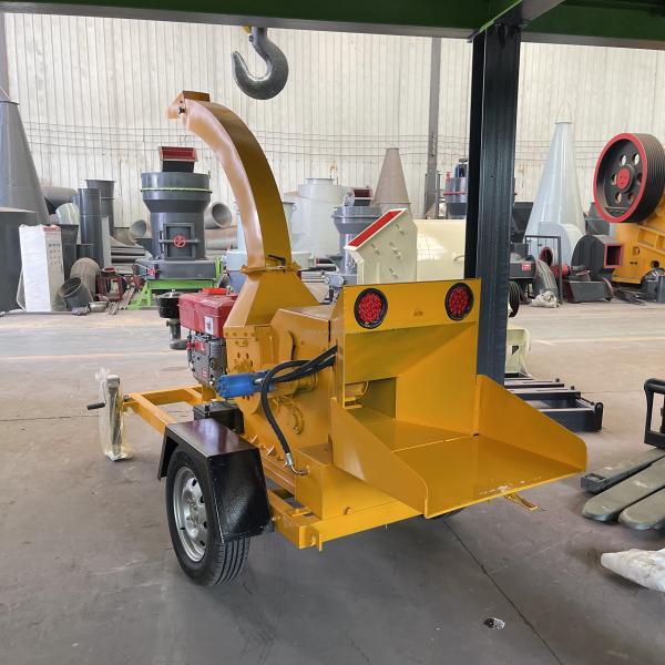 253x138x127CM 800KG Wood Chipper for Dry and Wet Wood Processing by 18.5kw Electric Motor