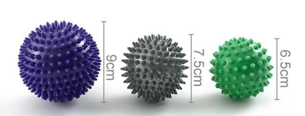 Physical Spiky Massage Ball Portable Foot Back Muscle Deep fascia Release Spiked Massager Roller ball
