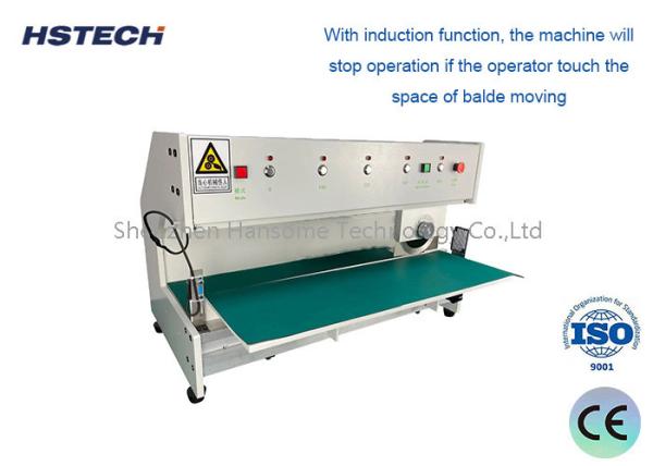 600mm Cutting Length PCB Depaneling Equipment with Light Curtain and Induct CAB Blade