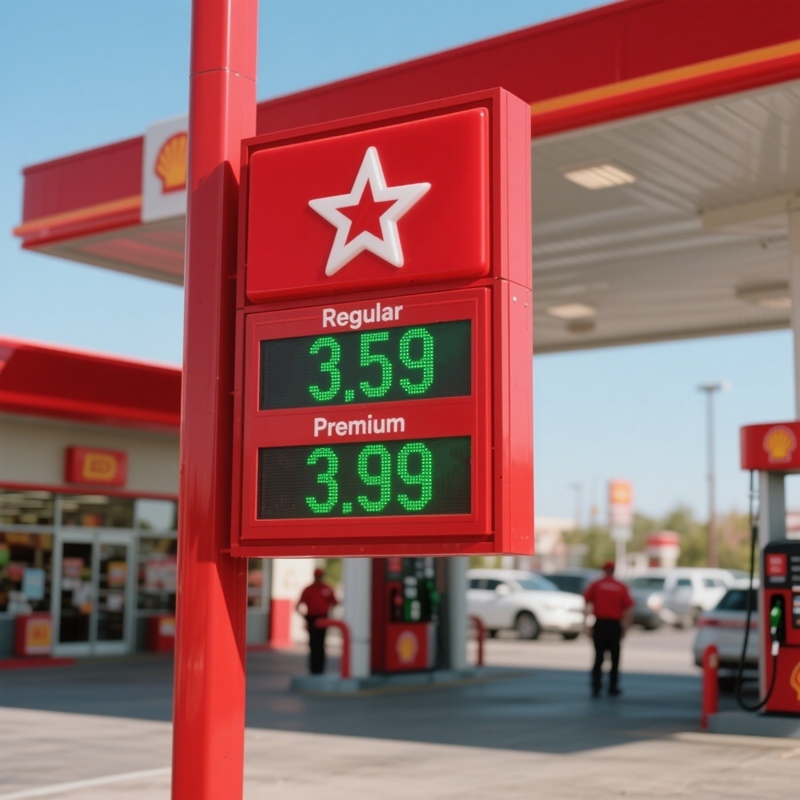Easy Installation LED Gas Price Sign Low Maintenance Digital Signs For Gas Station