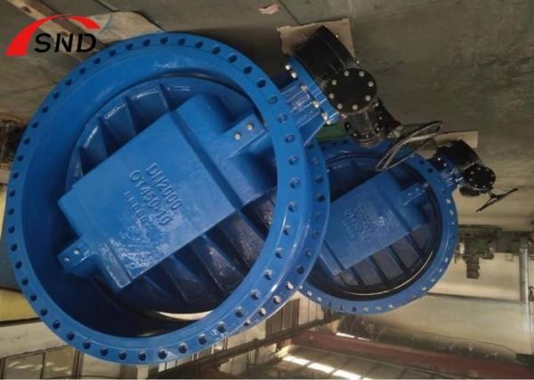 DN2000 Large Diameter Flange Butterfly Valve - Ductile Iron Material for Industrial Use