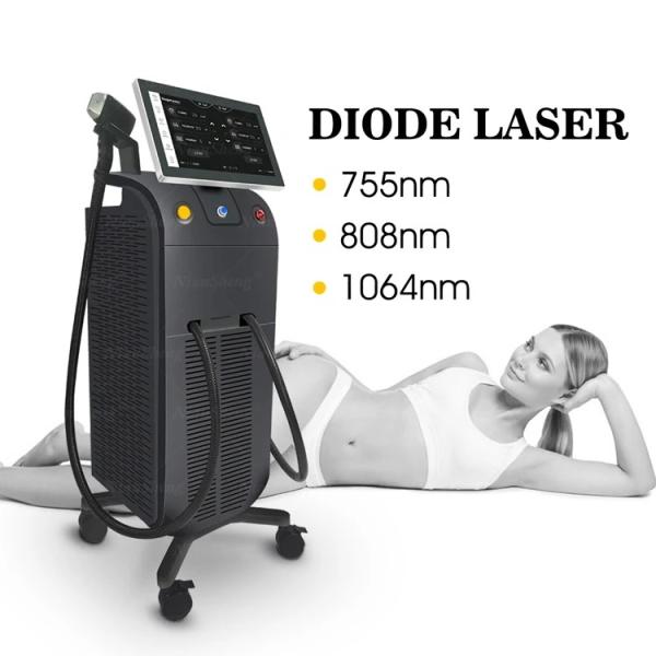 12x18mm2/12*28mm Spot Size 808nm Diode Laser Hair Removal Machine Painless