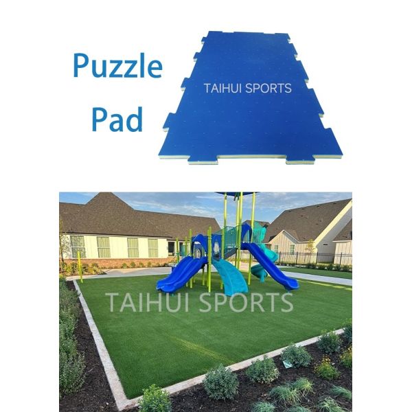 HIC/CFH Tested Playground Shock Pad Cushioning Layer Improving Playground Surface Waterproof Drainage Holes For Safe Play Areas