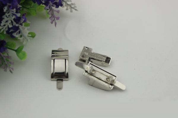 Small design purse metal zinc alloy light gold decorative hardware lock