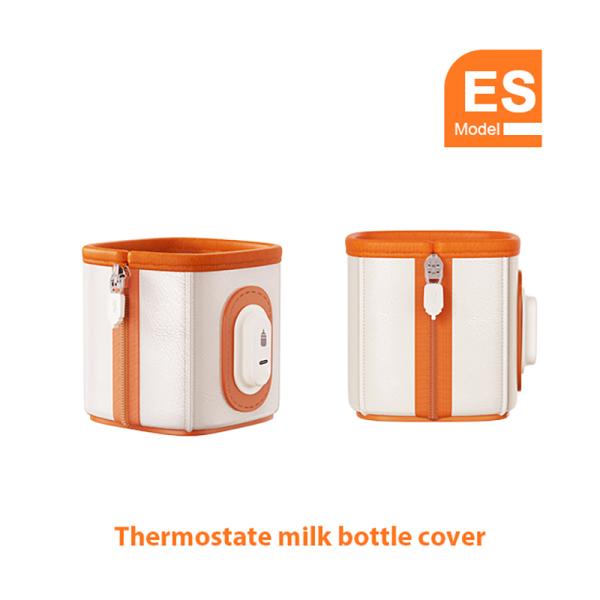 Square Travel Portable Baby Bottle Warmer USB PU Leather 10W 4 - 5oz