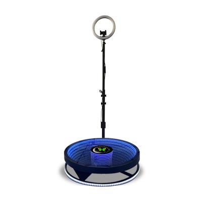 Durable LED 360 Photo Booth Slow Motion Automatic Rotating Selfie Platform