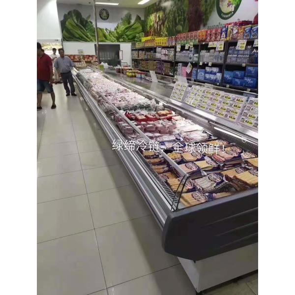 Счетчик охладителя дисплея свежего мяса холодильника 2м дисплея гастронома ресторана 3м открытый