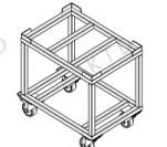 Industrial Turtle Trolley Aluminum Tube Made Of Vertical Trolleybus