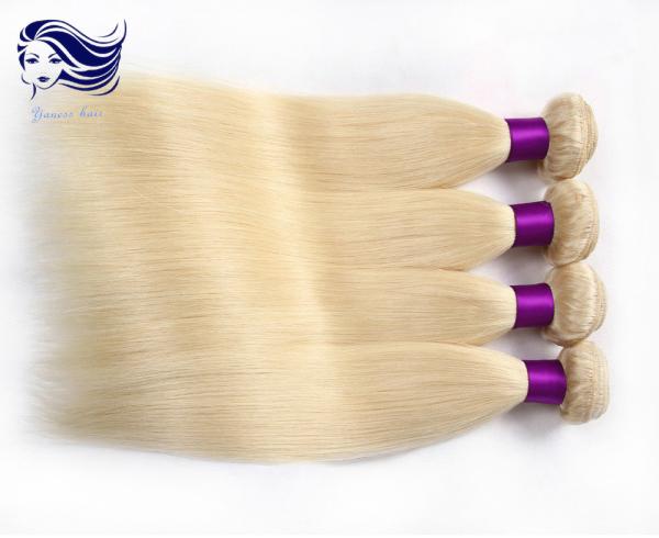 Extensões coloridas brilhantes do cabelo humano, extensões louras do cabelo humano