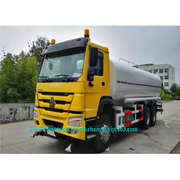 Camion de stockage de l'eau de Howo, l'eau de capacité du réservoir 20cbm