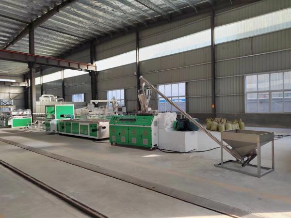 WPC Wood Plastic Sheet Extrusion Line 300kg/H Guardrail Sheet Roll Forming Machine