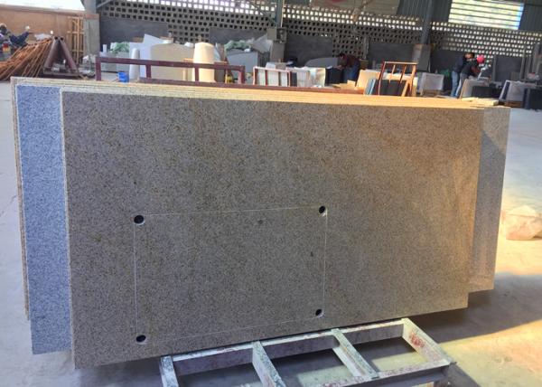 G6382 Sunset Gold Granite Island Top 36 Wide Slight Color Variance For Salon