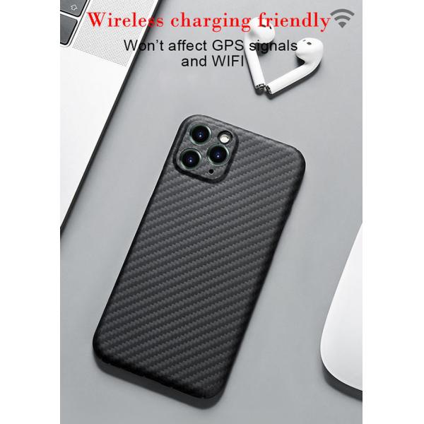 Случай телефона волокна углерода случая Aramid iPhone 11 военной ранга материальный