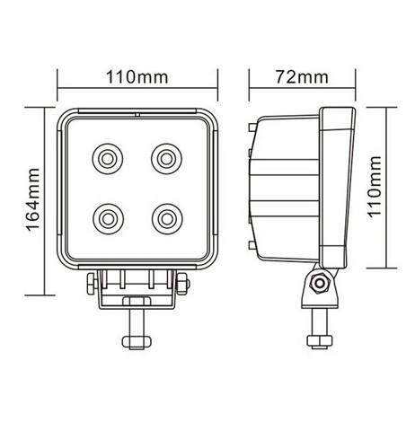 40W Jeep LED Work Light