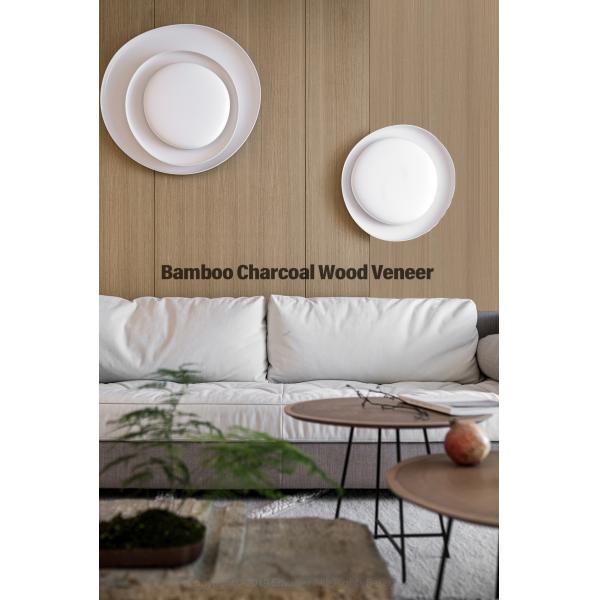 Vente à chaud 8 mm de bambou charbon de bois placage ignifuge panneaux décoratifs en bois pour espaces commerciaux